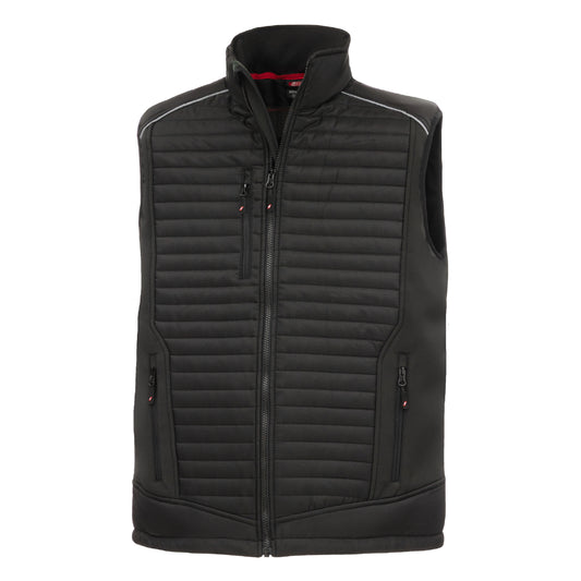 NITRAS MOTION TEX PLUS, quilted softshell vest, black