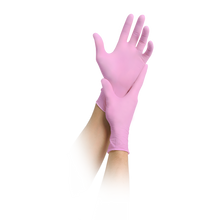 Tuaslagán MaiMed 100 lámhainní bándearg neamh-steiriúla, saor ó phúdar laitéis, gorm, 100 píosa/bosca