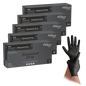 MaiMed-Diamond Glove nítríle dubh, neamh-steiriúil, saor ó laitéis pf