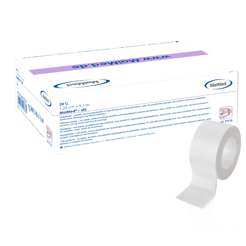 Plástair ghreamaitheacha síoda maiMed déanta as taffeta síoda saorga