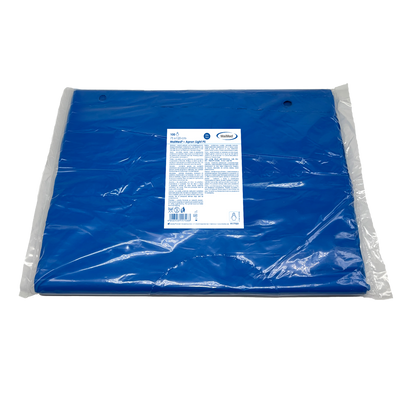 Corpoideachas Solas Naprúin MaiMed, naprún déanta as PE 75x120cm gorm, 100 píosa/pacáiste, blocáilte, dromchla mín | Pacáiste (100 píosa)