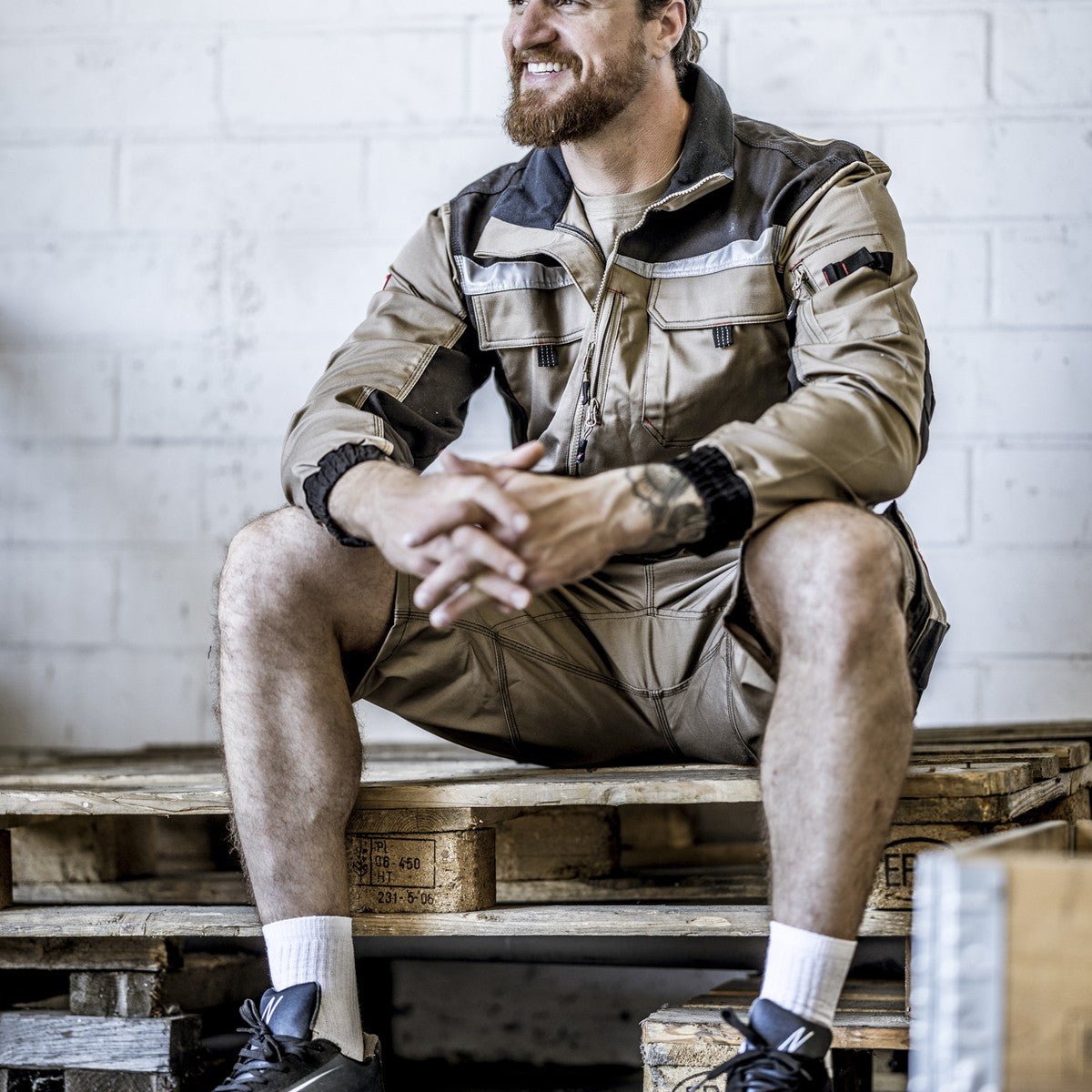 NITRAS MOTION TEX PRO FX, work jacket, khaki / black