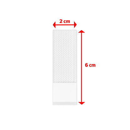 tesa Powerstrips Click Velcro Adhesive Pads, white, 1 roll, Item No. 77720-00020-00 – Dimensions