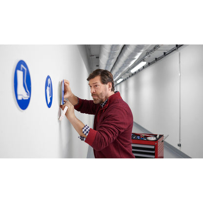 tesa Powerbond Mounting Tape for Wallpaper and Plaster, White, up to 10 kg/m – Application