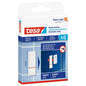 tesa Adhesive Tape for Tiles and Metal, White, up to 2 kg