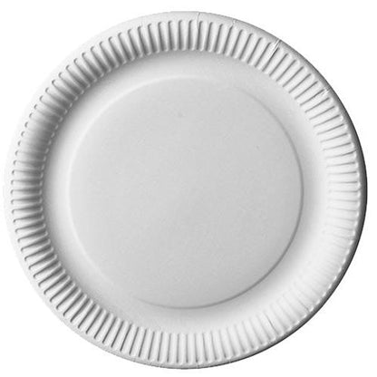 The 12 cardboard plates "pure" round, white from PAPSTAR GmbH are simple, round white plates made of recycled cardboard with a corrugated edge – an environmentally friendly choice for any occasion.