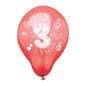Die 6 PAPSTAR Zahlenluftballons Ø 25 cm sind farblich sortiert und mit einer großen 3 und festlichen Geburtstags-Icons versehen – ideal für den dritten Geburtstag oder das Jubiläum. Marke: PAPSTAR GmbH.