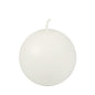 The PAPSTAR ball candle Ø 80 mm in white, made of 100% stearin, is a decorative, simple ball candle with a short wick-ideal for stylish accents. Available as a single package from PAPSTAR GmbH.