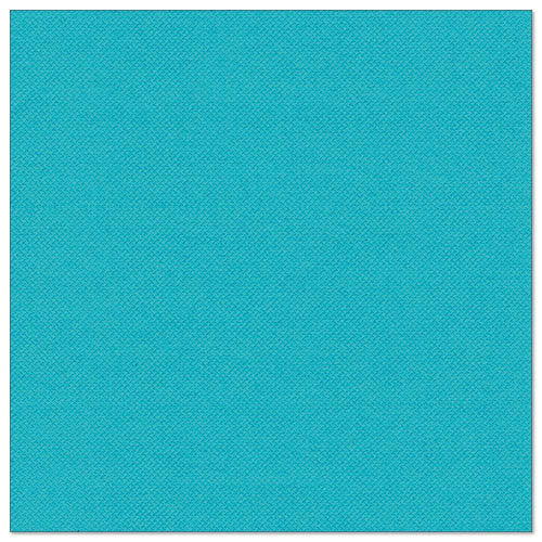 A square PAPSTAR 50 napkins "ROYAL Collection" 1/4 fold 40 x 40 cm in turquoise from PAPSTAR GmbH, with a subtle texture pattern on a white background.