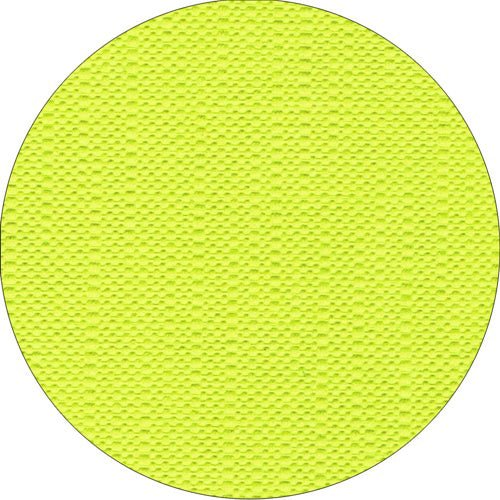 A close-up of the PAPSTAR tablecloth, Tissue "ROYAL Collection" from PAPSTAR GmbH shows its round, yellow surface with small, raised knobs that highlight its high-quality tissue.