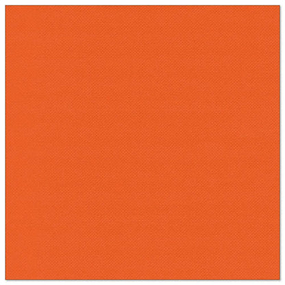 Ein quadratisches Bild zeigt ein unifarbenes Nektarinorange mit einem dezenten Strukturmuster, inspiriert vom Premium-Look der PAPSTAR GmbH 50 Servietten "ROYAL Collection" 1/4-Falz 40 x 40 cm nektarine.