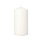 The Starpak pillar candle Ø 80 mm · 150 mm in white (1 piece) stands upright with a flat base and a subtly pointed tip – an elegant home accessory for any setting.