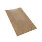 The 1000 viewing strip bag with PLA window "pure", brown from PAPSTAR GmbH is a brown, rectangular paper bag with a vertically centered biodegradable PLA window, lying flat on a white background.