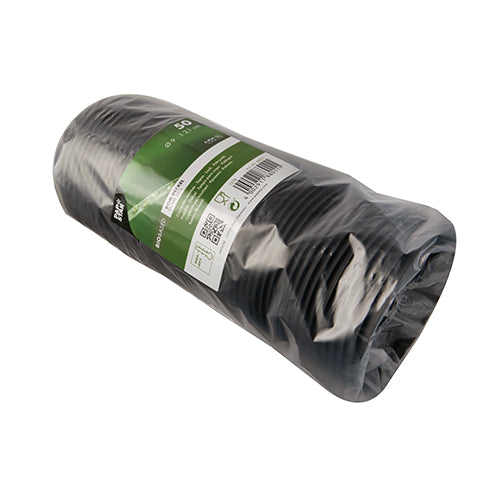 A stack of PAPSTAR 50 dome lids, round white C-PLA lids (2.1 cm high) from PAPSTAR GmbH, securely packaged in a clear packaging with a green-white label – an eco-friendly solution for your plant care.