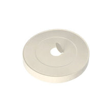 The PAPSTAR lid for drinking cups, round Ø 8 cm, white made of cardboard/foil (50 pieces) by PAPSTAR GmbH is ideal for eco-friendly use and features a flat, round design with a tab and hole.