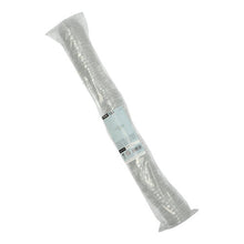 Eine in Kunststoff verpackte Packung mit 125 durchsichtigen Starpak-PET-Deckeln für Dressingbecher, rund, Ø 5,9 cm × 0,7 cm, dicht gestapelt in einer zylindrischen Form mit einem Produktetikett auf der Verpackung.