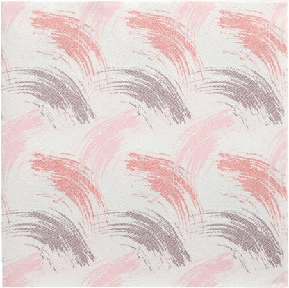 A textured background with repeating brush strokes in burgundy, pink, and mauve on white, inspired by the elegance of the 50 napkins "ROYAL Collection" 1/4-fold 40 x 40 cm burgundy from PAPSTAR GmbH.