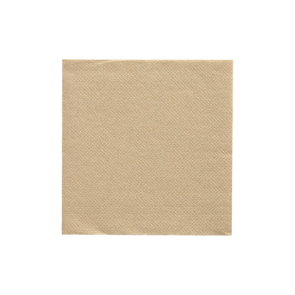 A single PAPSTAR napkin (1/4 fold, 24x24 cm, sand) from the "DAILY Collection" of PAPSTAR GmbH, depicted flat on a white background.