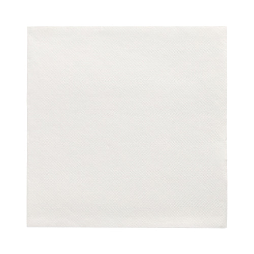 A PAPSTAR 20 napkins “DAILY Collection” 1/4-fold (32x32 cm) by PAPSTAR GmbH is shown flat on a white background. The white, square napkin impresses with its subtle texture – ideal for a stylish table decoration.