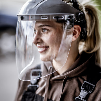 NITRAS PROTECT visor, transparent / black, EN 166 plastic | Pack (1 piece)