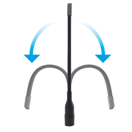 Uirlis scáinte Flexi Numatic 450 mm, gabhálais 32 mm | Pacáiste (1 phíosa)