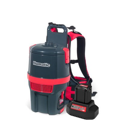 Folúsghlantóir backpack ceallraí uimhriúil RSB150NX/1, graifít, tacair cúlpháirtí AA30E | Pacáiste (1 phíosa)