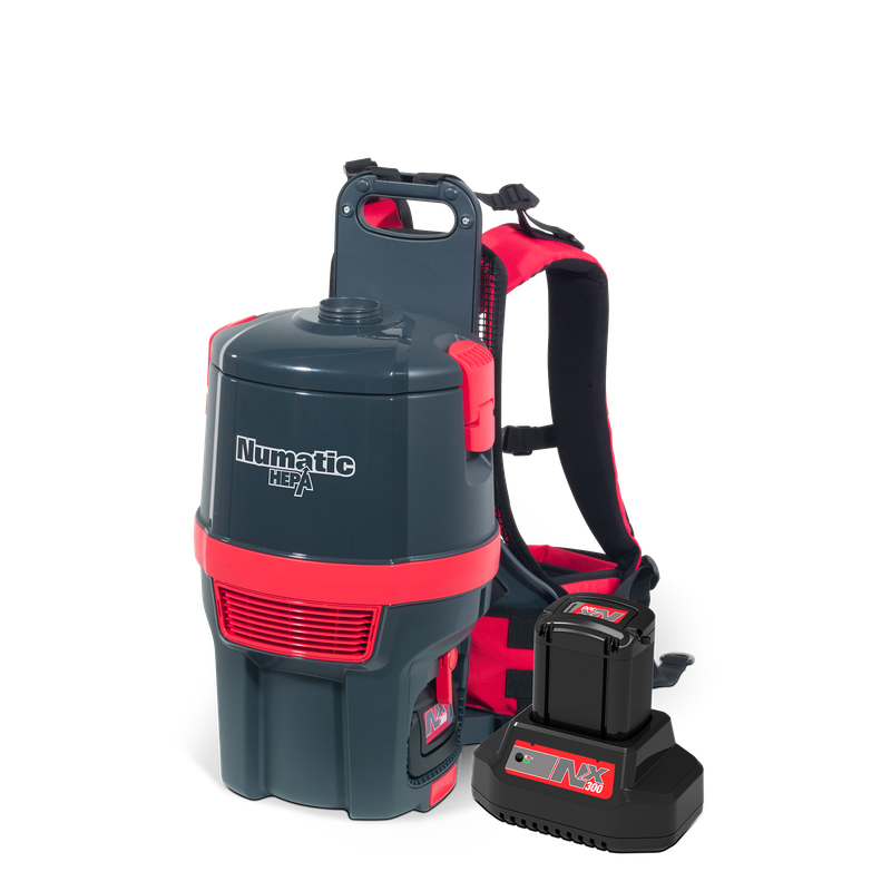 Folúsghlantóir backpack ceallraí uimhriúil RSB150H.NX/1, graifít, tacair cúlpháirtí AA30E | Pacáiste (1 phíosa)