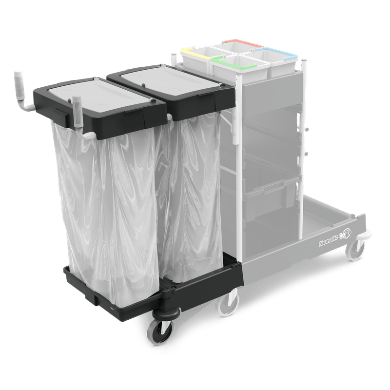 Numatic waste unit extension set 240 liters for SM-4, powder-coated, black (Reflo) | Pack (1 piece)