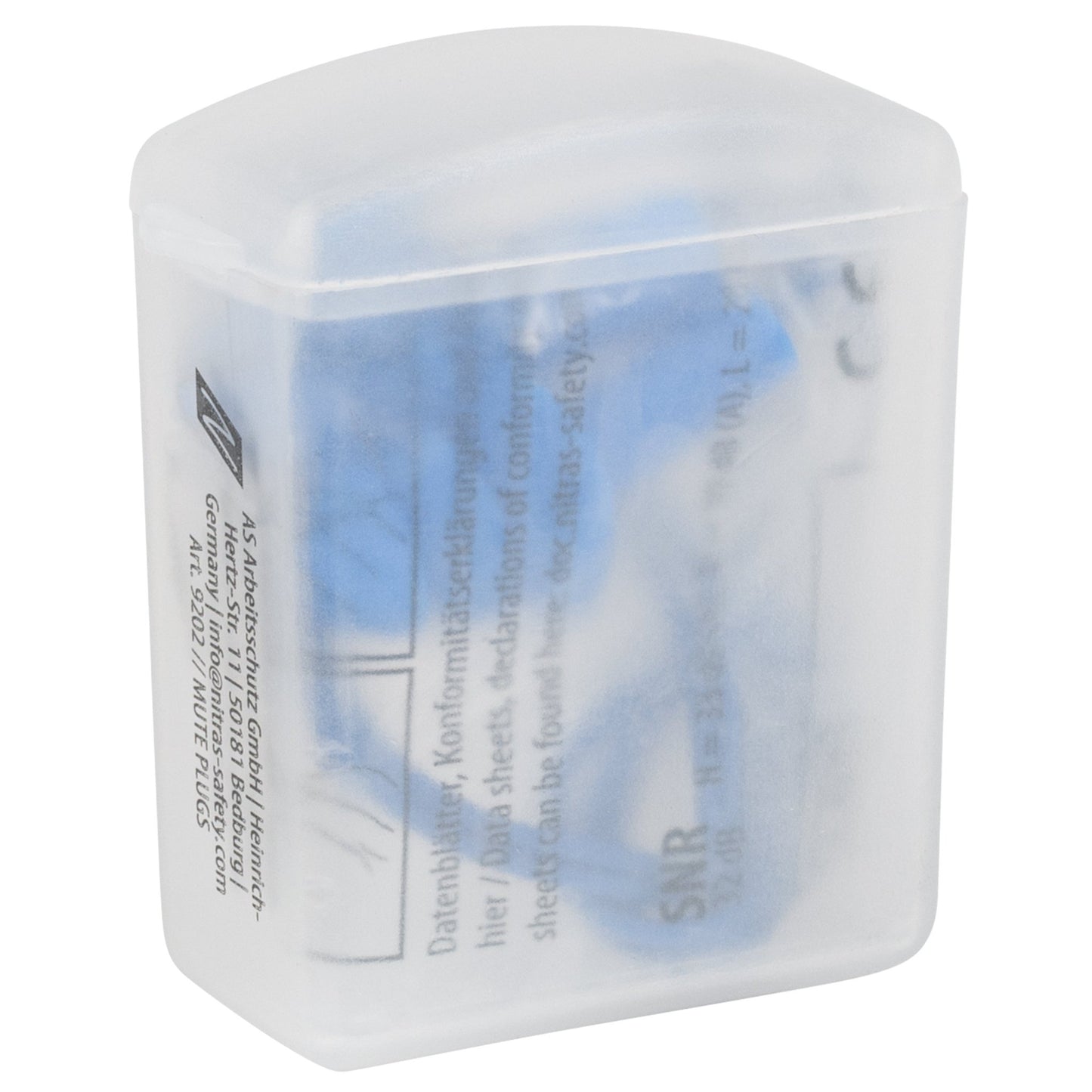 NITRAS MUTE PLUGS, hearing protection plugs, blue, EN 352-2 metal | Pack (48 pieces)