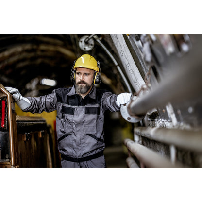 NITRAS MUTE DEFENDER PRO, earmuffs, black / yellow, EN 352-3 plastic | Pack (1 piece)