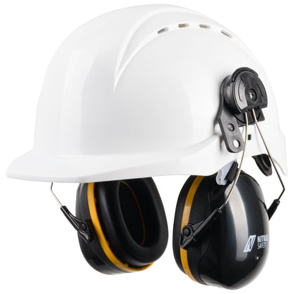 NITRAS MUTE DEFENDER PRO, earmuffs, black / yellow, EN 352-3 plastic | Pack (1 piece)