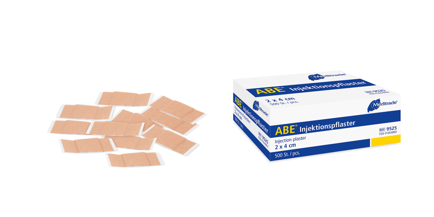Plástar insteallta ABE®, 2 x 4 cm | Pacáiste (500 píosa)