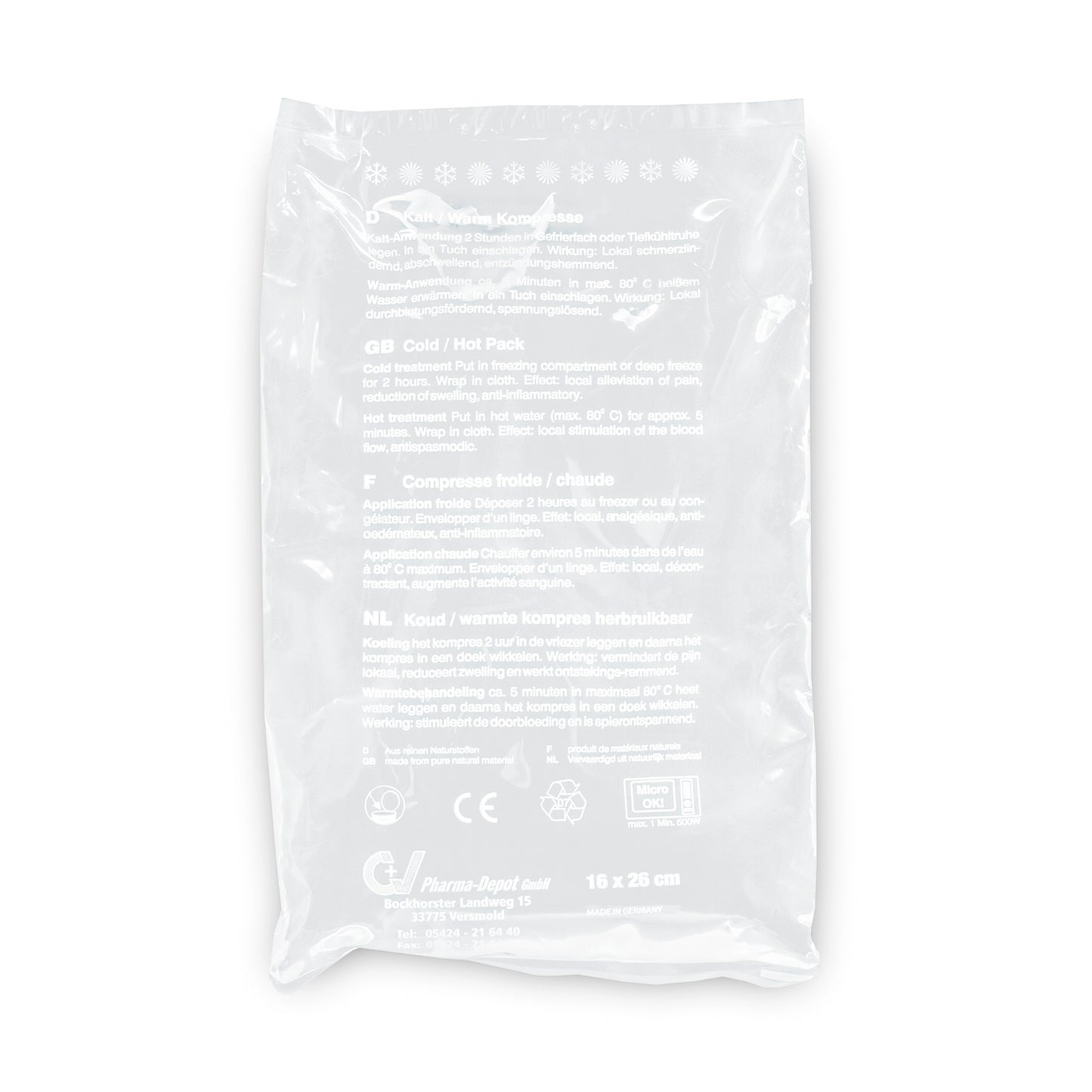 Comhbhrú fuar-te | 1 compress