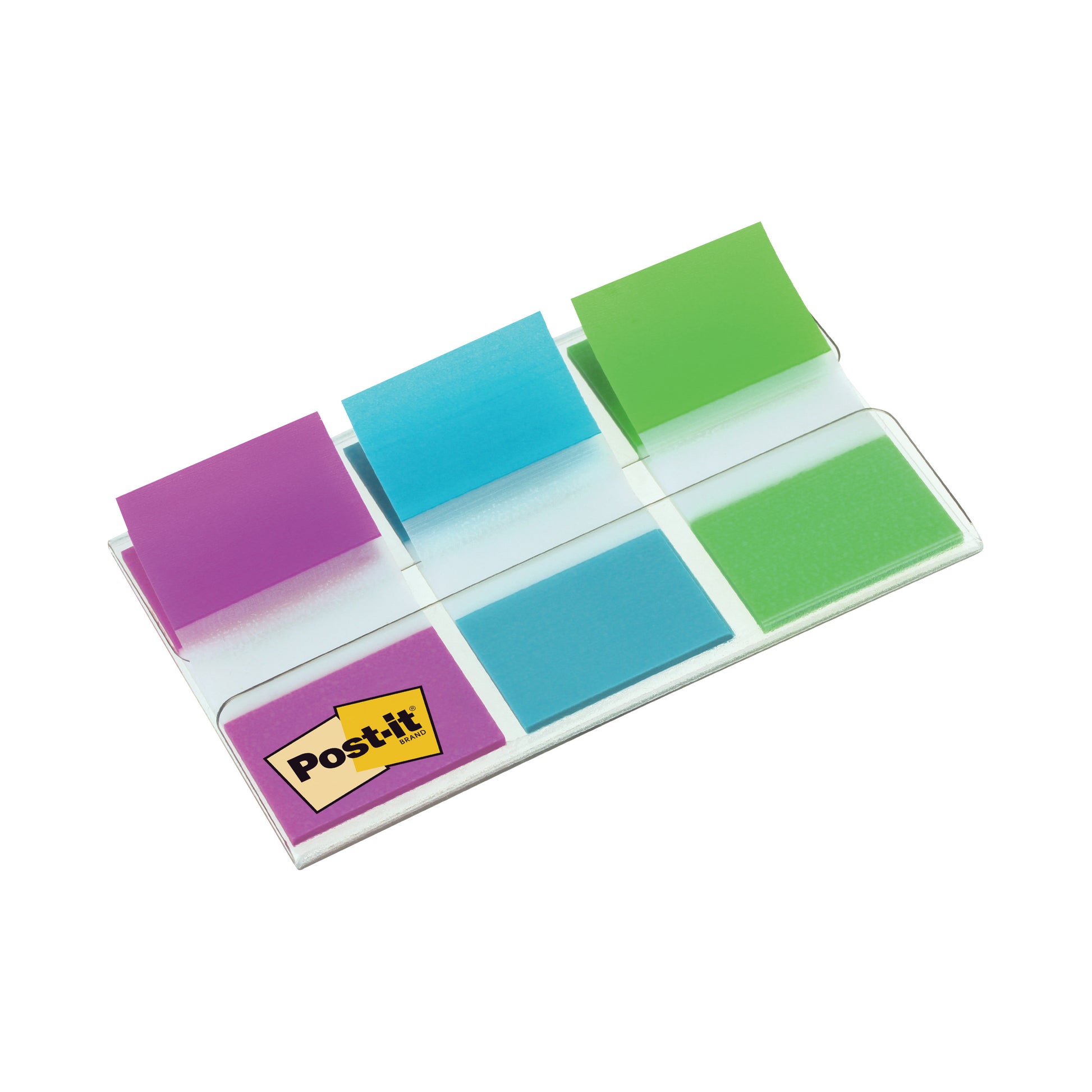 Der Post-it® Index Haftstreifenspender der 3M Deutschland GmbH enthält 60 Standardstreifen (25,4 mm x 43,2 mm) in verschiedenen Farben, ideal zum Organisieren von Dokumenten. Jede Packung enthält einen Kunststoffspender mit sichtbarem Post-it® Branding.