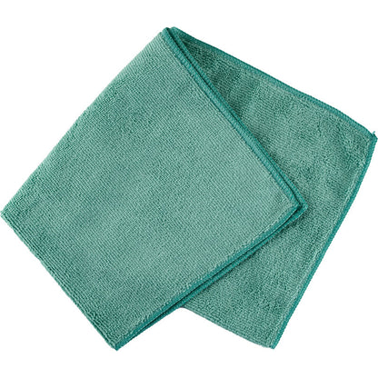 The microfiber cloth ENA Natura (40x40 cm) from Abena Re-Seller GmbH is neatly folded on a white background. Sewn edges and a soft, textured surface ensure streak-free cleaning and thus flawless results.