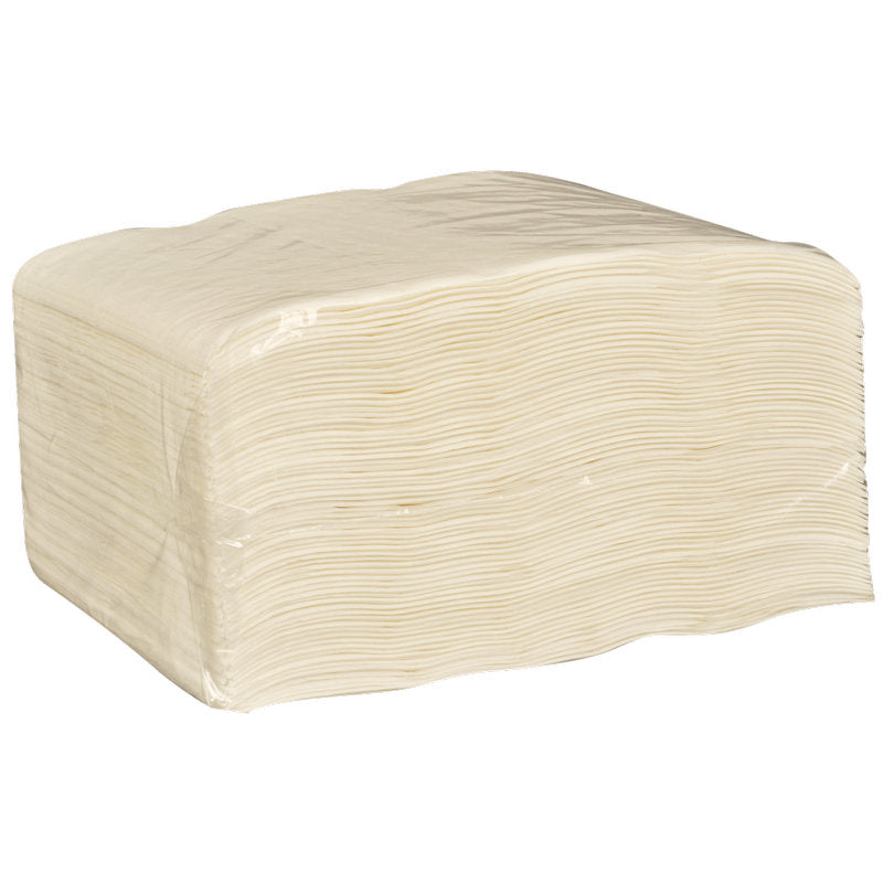 A large pack of 120 white Abena Re-Seller GmbH disposable washcloths, 6-ply paper (19x26 cm), packed in clear foil - ideal for care facilities.