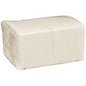 A transparent package containing 100 folded Abena Re-Seller GmbH disposable washcloths, Airlaid, 20x30 cm, white is pictured against a plain white background - ideal for body care routines.