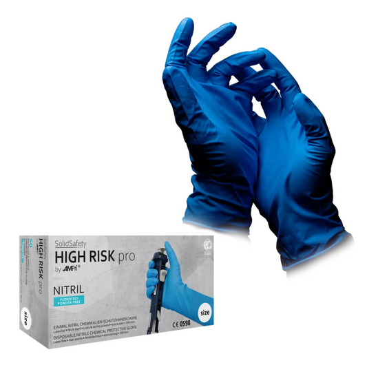 Ampri SolidSafety High Risk Pro Nitril Chemical Protection gloves Type A