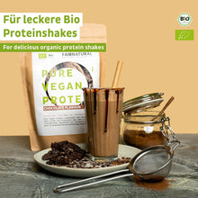 Organic vegan protein powder chocolate without soy
