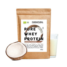 Organic whey protein powder coconut