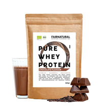 Organic whey protein powder chocolate