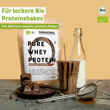 Organic whey protein powder chocolate