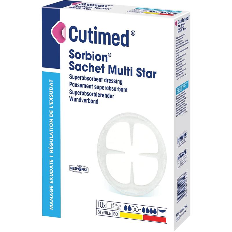 Cutimed Sorbion Sachet Multi Star, Wundauflage