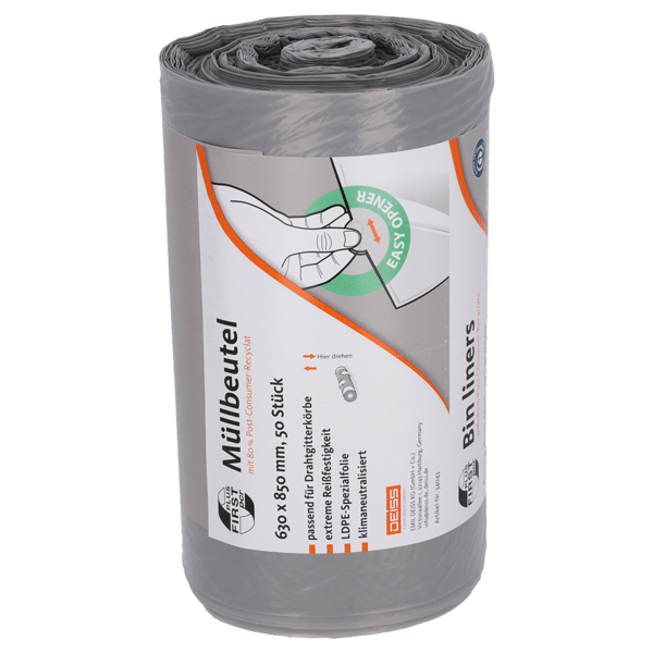 Deiss First Plus PCR garbage bags 80 liters, 34043