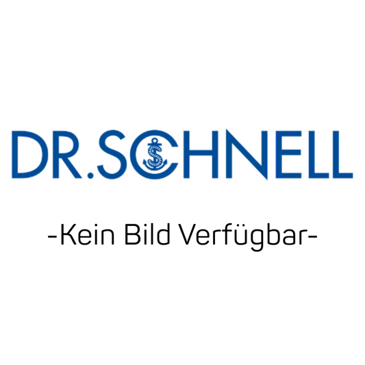 Das Bild zeigt das DR.SCHNELL-Logo mit einem Anker innerhalb des "C" und dem Text "-Kein Bild Verfügbar-", was darauf hinweist, dass es kein Bild für Dr. Schnell G&S Glasreiniger G100, effektive Reinigung für Oberflächen | Verpackung (10 l) gibt.