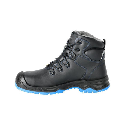 Safety boots S3 with laces Safety boots S3 safety shoes, black/grain blue