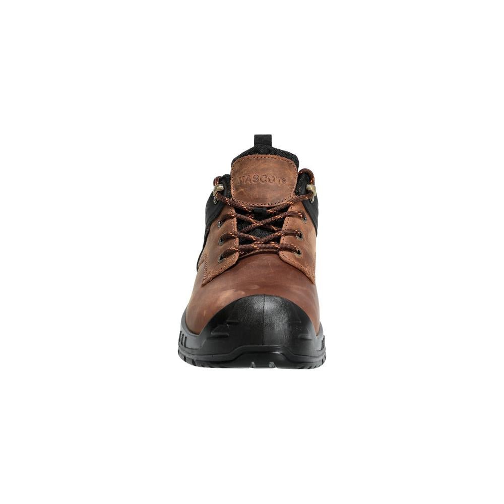 Safety shoes S3S, laces safety shoes S3S, nut brown/black
