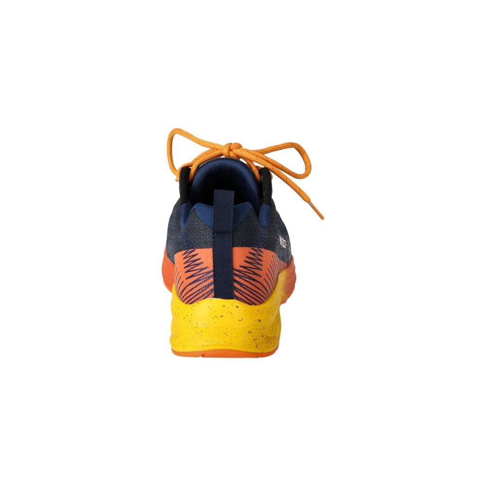 Safety shoes S1PS, laces safety shoes S1PS, black blue/light orange