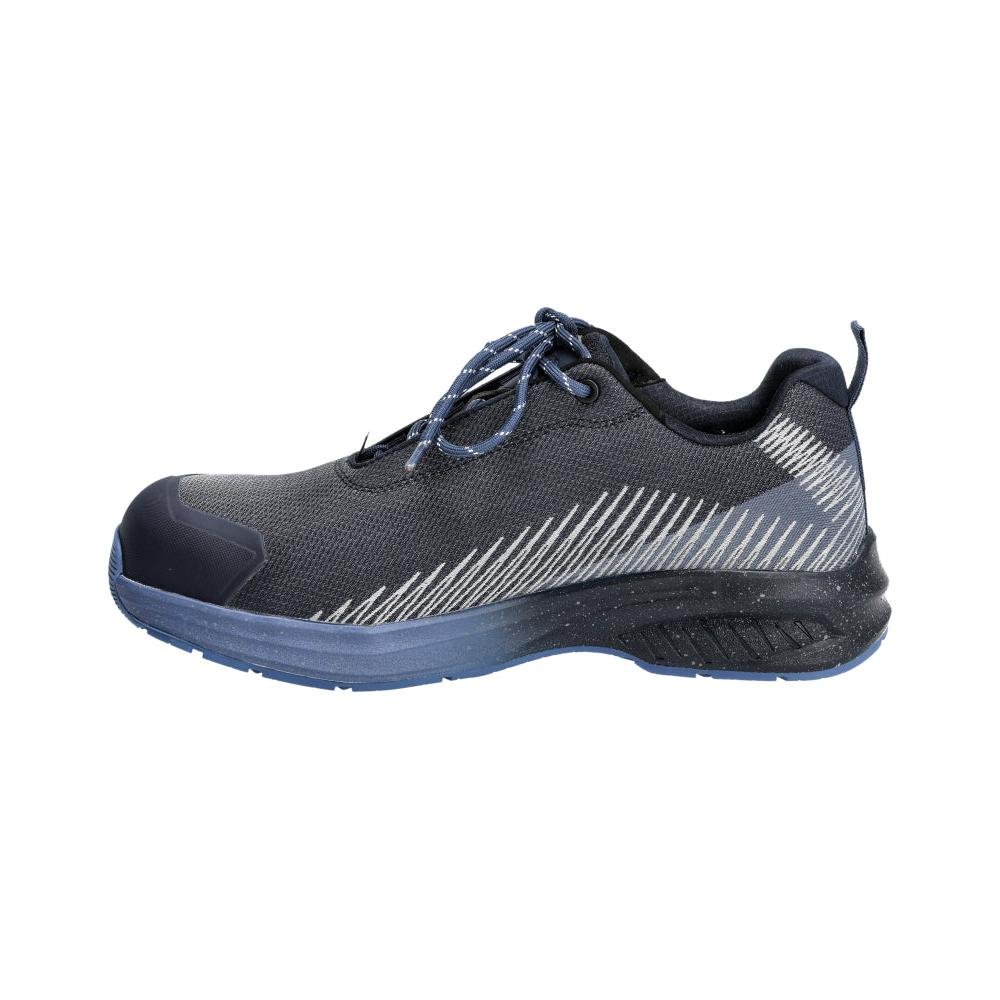 Safety shoes S1PS, laces safety shoes S1PS, black-blue