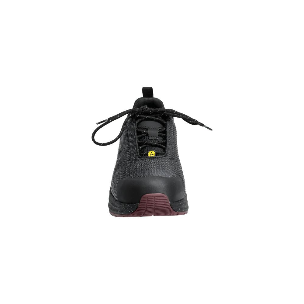 Safety shoes S1PS, laces safety shoes S1PS, anthracite grey/bordeaux